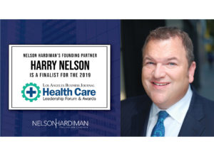 Harry Nelson finalist for the Los Angeles Business Journa;